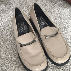 G.H. Bass Taupe Leather Bit Loafers Work Office Comfort Shoes